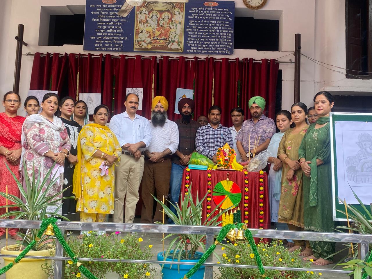 Ganesh immersion was done in S.D.P. School 